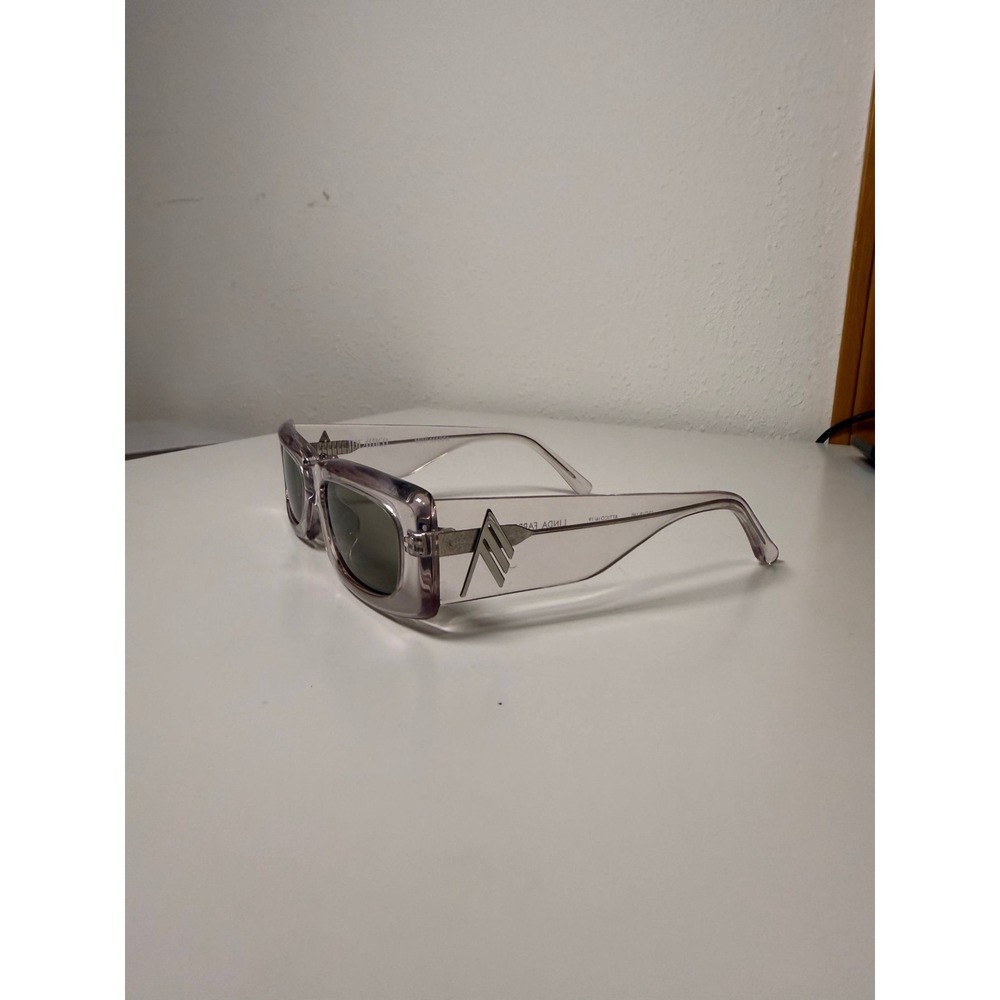 The Attico X Linda Farrow purple glasses